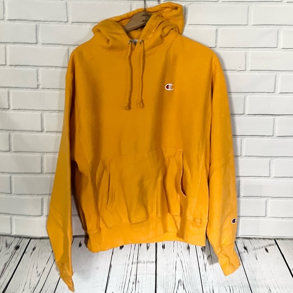 Champion Other - CHAMPION. Yellow/ Gold reverse weave hoodie. Size M